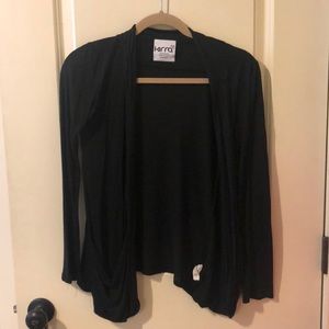 Simple black cardigan